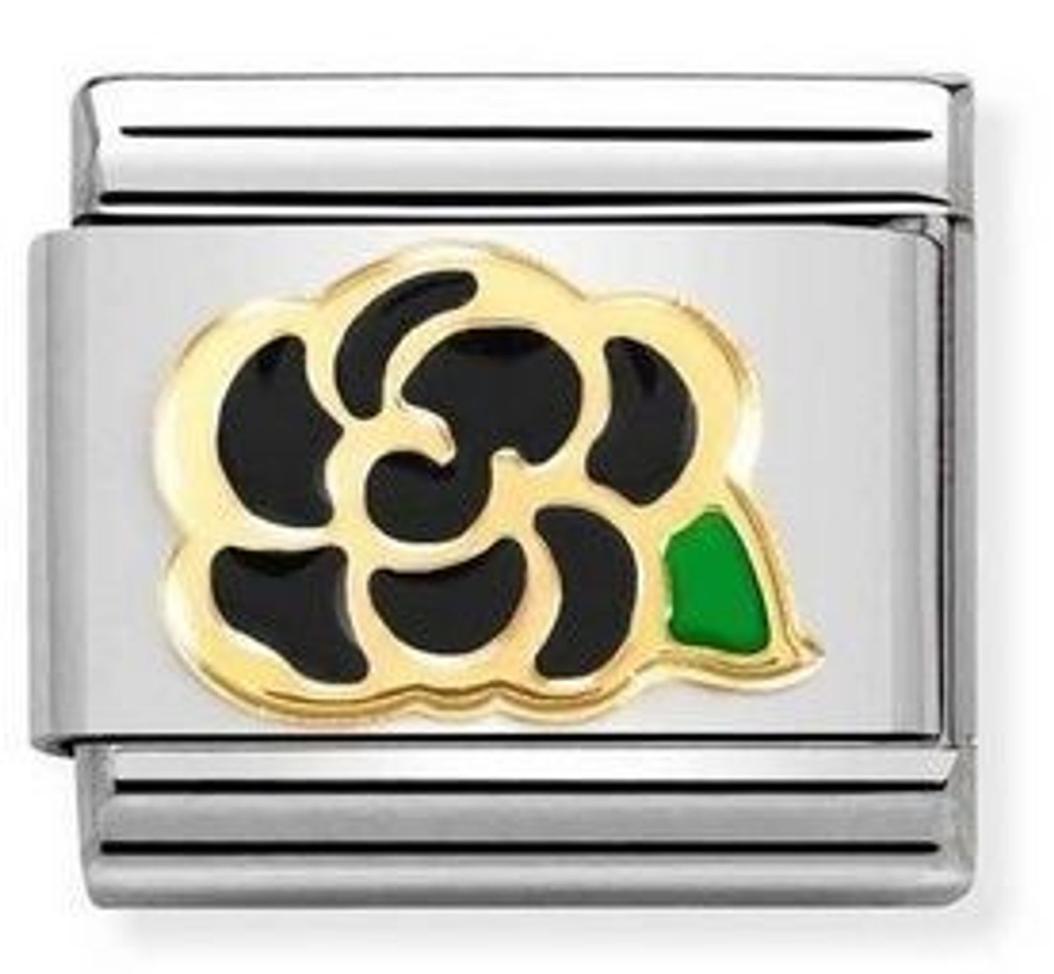 Nomination - Link 18K Czarny Kwiat 030272 78.jpg